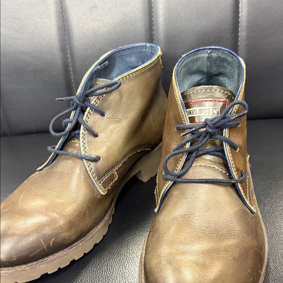 PIKOLINOS Brown Leather Chukka Boots main image 9